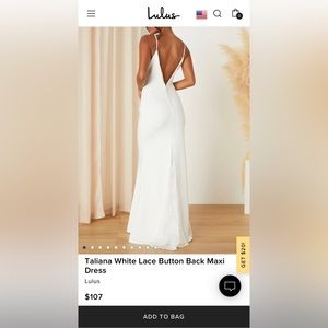 White Lulus Dress size small